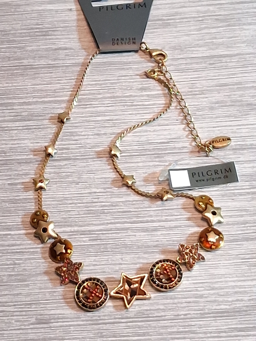 Pilgrim Gold-Tone Star Pendant Necklace - Gold